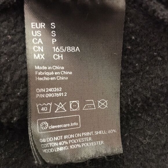 Justin Bieber Changes H&M Divided Black Hoodie Women's Small Long Sleeve Sweater - Picture 4 of 10